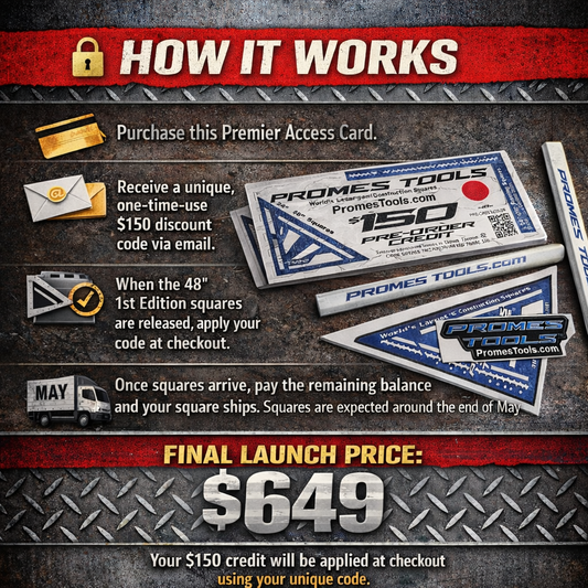 First Edition Preorder 48” Custom Color Square +Engraving