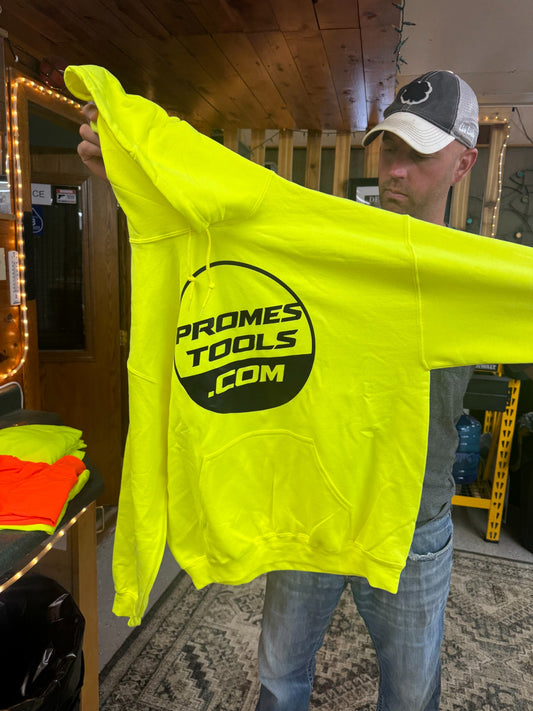 Promes Tools Safety Green Heavy Blend hooded sweatshirt
