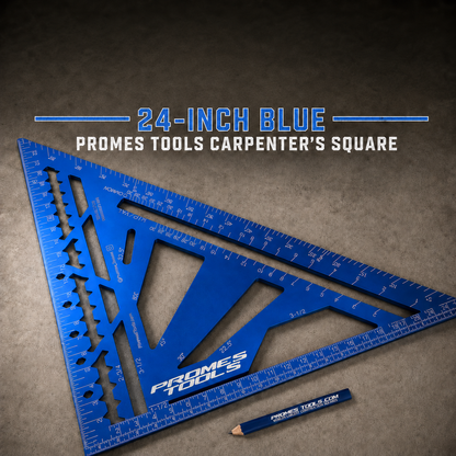 24 inch blue promes tools carpenter's square