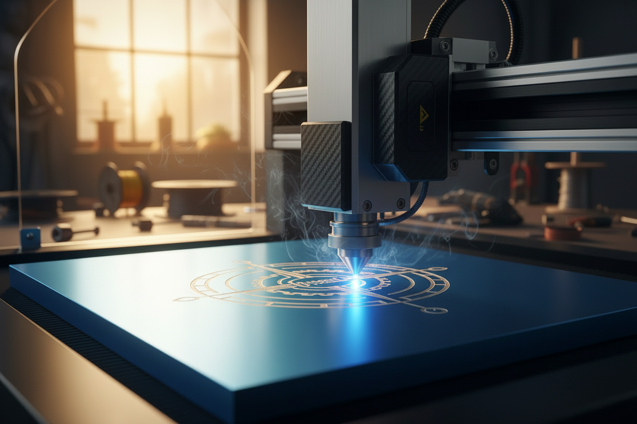 change the material to blue anodized aluminum